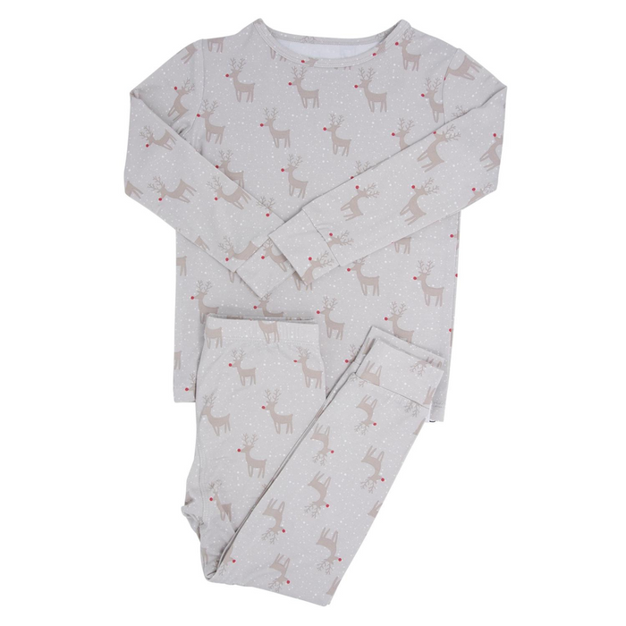 Sweet Bamboo | Big Kid Pajamas | Rudolph Taupe