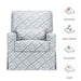 M21787BLT,Namesake,Sarah Flint x Namesake Crawford Swivel Glider in Blue Lattice Performance Eco-Weave