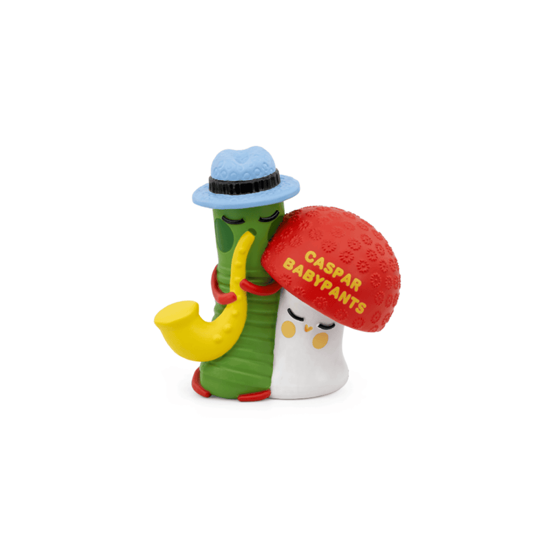 Two colorful figurines, one with a blue hat and yellow pipe, the other with a red mushroom hat and white face, on a white background.