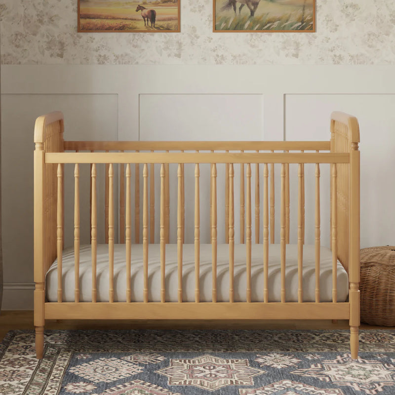 Namesake Liberty 3-in-1 Convertible Spindle Crib with Toddler Bed Conversion Kit