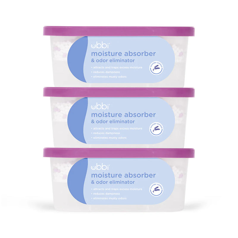 Ubbi Lavender Moisture Absorber & Odor Eliminator, value 3-pack tubs