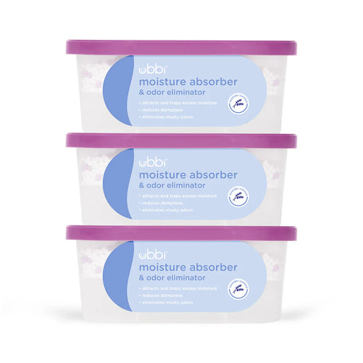 Ubbi Lavender Moisture Absorber & Odor Eliminator, value 3-pack tubs