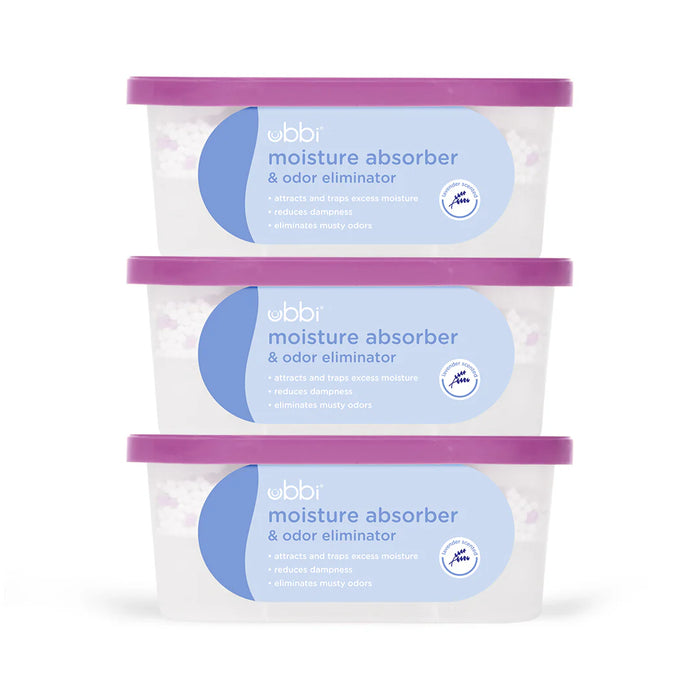 Ubbi Lavender Moisture Absorber & Odor Eliminator, value 3-pack tubs