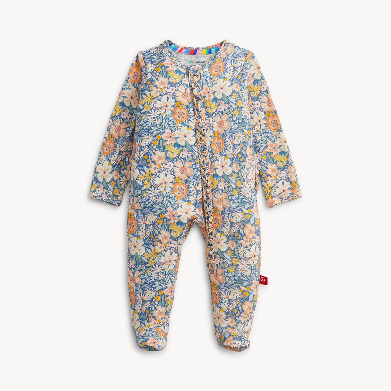 Magnetic Me | Modal Ruffle Footie | Flora