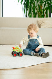 Baby sitting with WOW Toys Mack Monster Truck