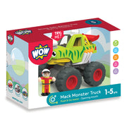 WOW Toys Mack Monster Truck in its box, ages 1-5