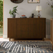 M29816NL,Babyletto,Pogo Tambour Assembled Dresser in Natural Walnut