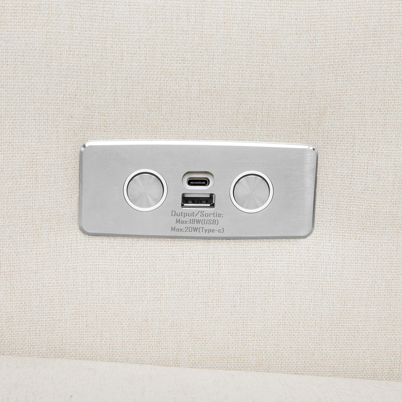 Babyletto Kiwi Electronic Recliner and Swivel Glider with USB port