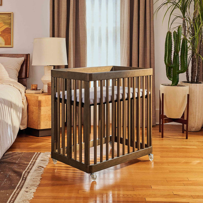 M29880NL,Babyletto,Pogo 8-in-1 Convertible Crib w/All-Stages Conversion Kits in Natural Walnut