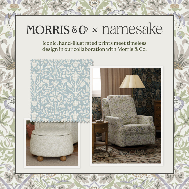 Morris & Co. x Namesake Crewe Recliner and Swivel Glider