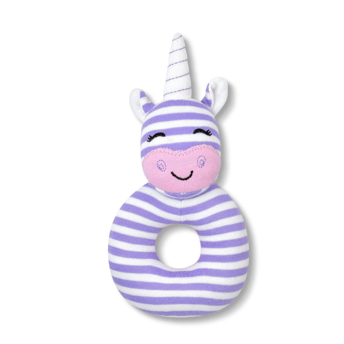 Apple Park Organic Rattle- Cupcake the Unicorn