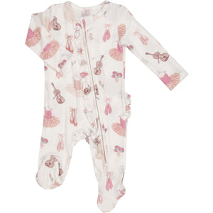 Angel Dear Ballet 2-Way Ruffle Zipper Footie