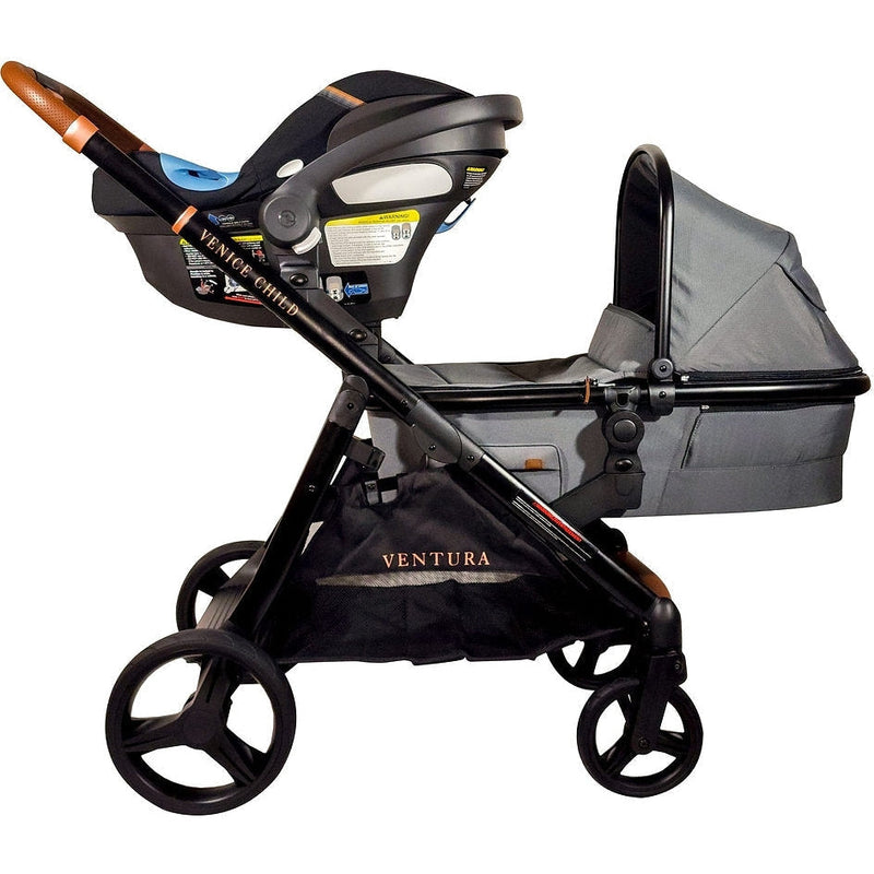 Venice Child Ventura Single to Double Stroller with Bassinet (Package # 2)
