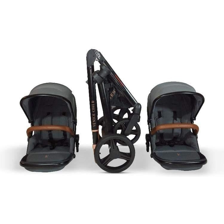 Venice Child Ventura Single to Double Stroller with 2nd Toddler Seat (Package # 3)
