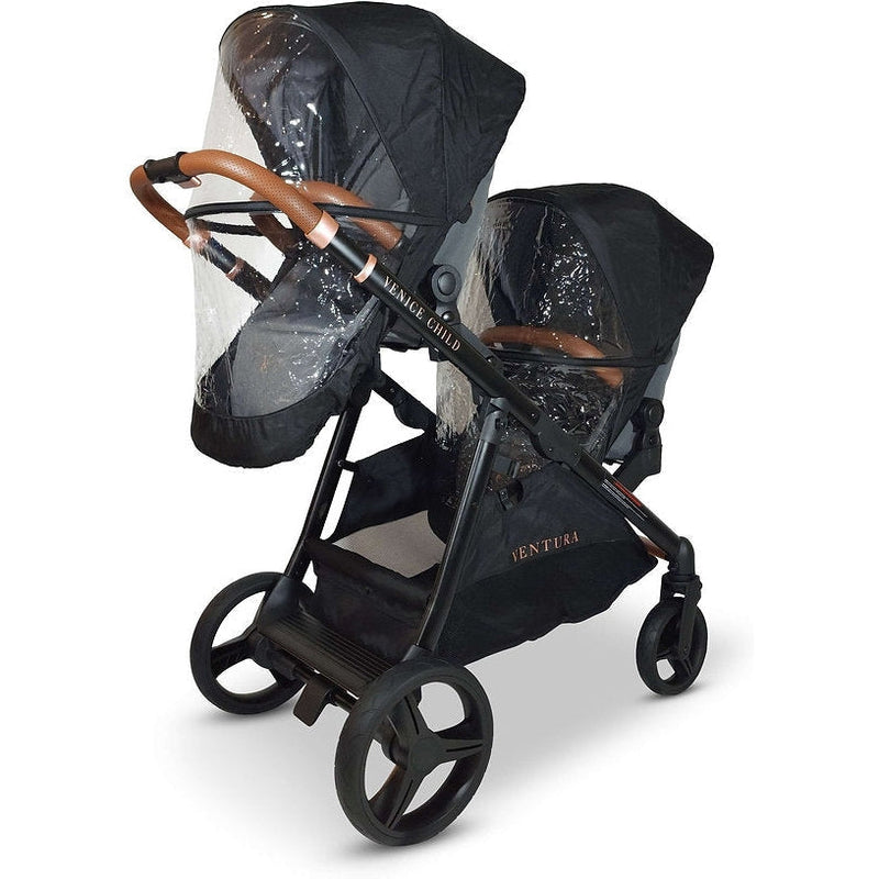 venice double stroller Venice Child Ventura Single to Double Sit-And-Stand Tandem Stroller with 2nd Toddler Seat
