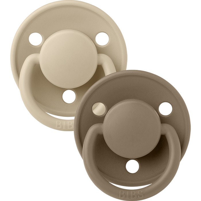 BIBS De Lux-2 Pack | Vanilla/Dark Oak