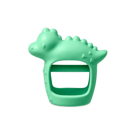 The Baby Toon™ Silicone Teething Spoon, Mint Elephant