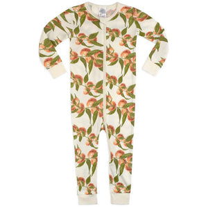 Milkbarn Organic Zipper Pajamas| Peaches