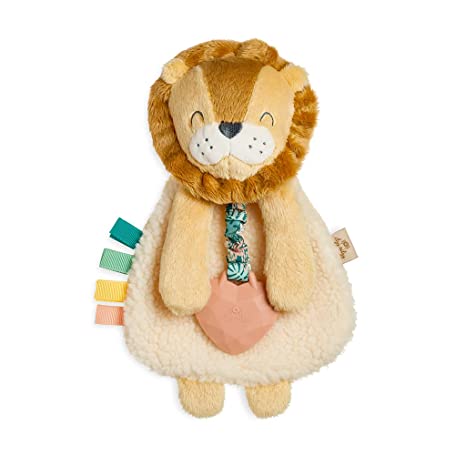 Itzy Lovey Plush with Teether | Buddy The Lion