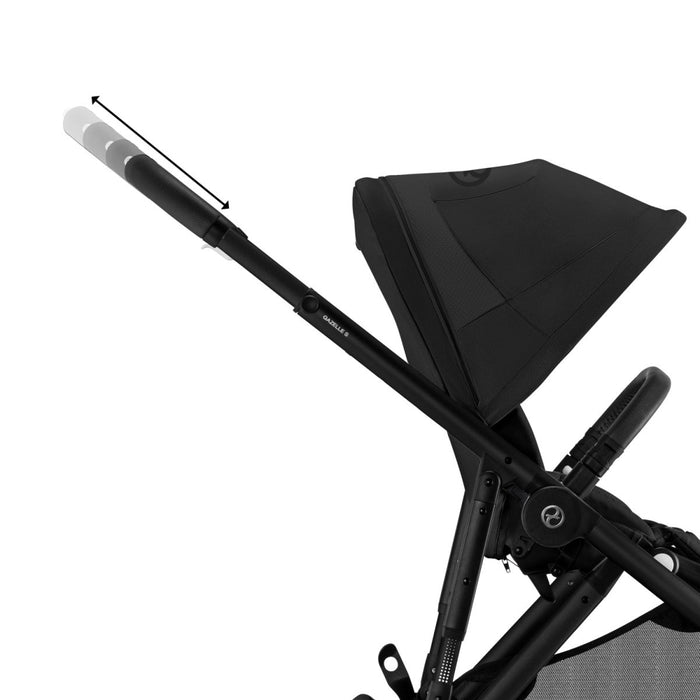 Cybex Gazelle S 2 Stroller | Black Frame | Moon Black Seat | EXCLUSIVE!