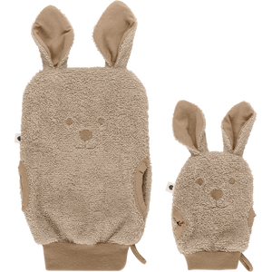 BIBS Kangaroo Bath Mitts | Vanilla