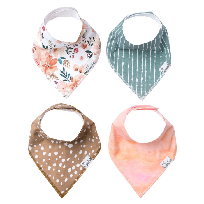 Copper Pearl | Bandana Bibs (4-pack) | Autumn