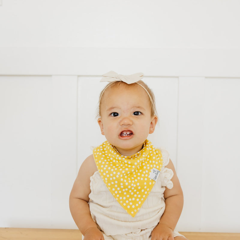 Copper Pearl | Bandana Bibs (4-Pack) | Lemon