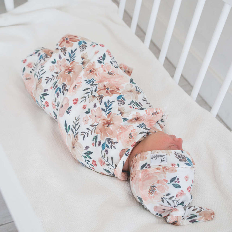 Copper Pearl | Knit Swaddle Blanket | Autumn