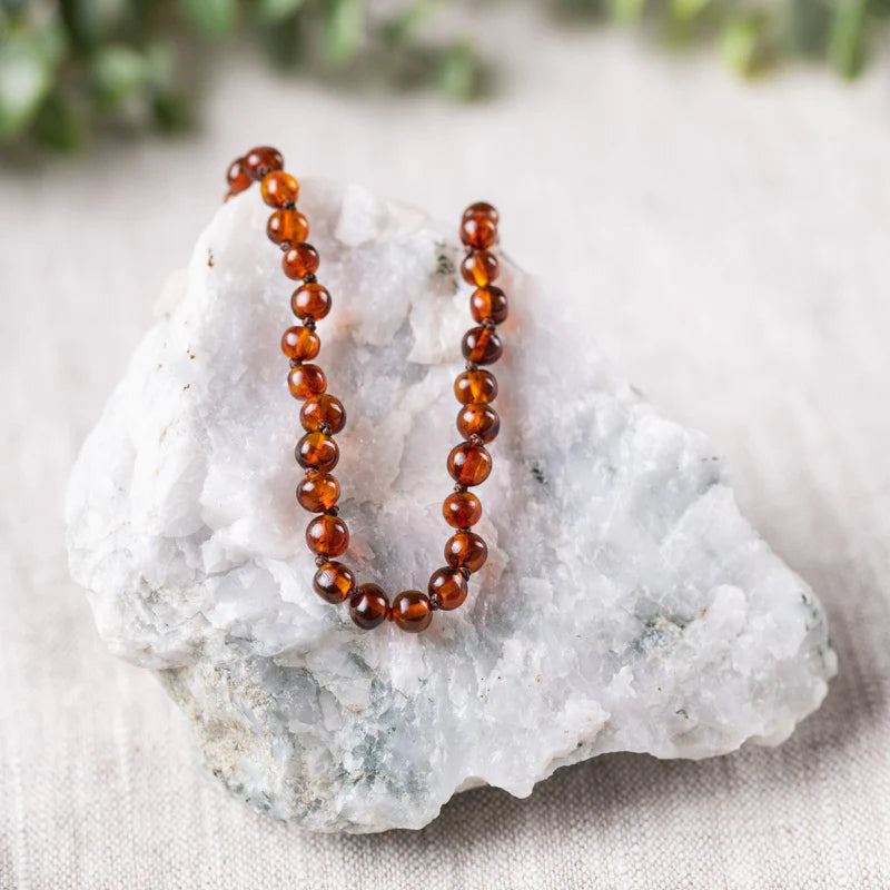 R.B. Amber Necklaces | Dark Cognac Baltic Amber