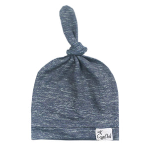 Copper Pearl Top Knot Hat 0-4m