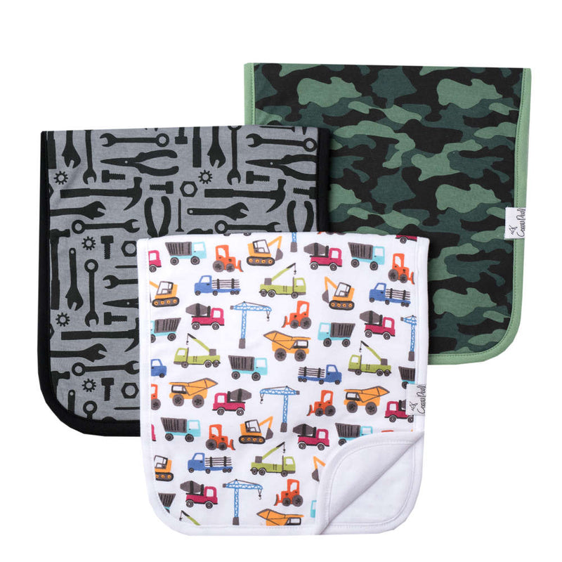 Copper Pearl | Burp Cloths (3 pack) | Diesel