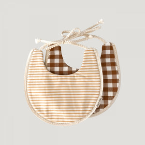 Billy Bib- Reversible Handmade Bib- Mason
