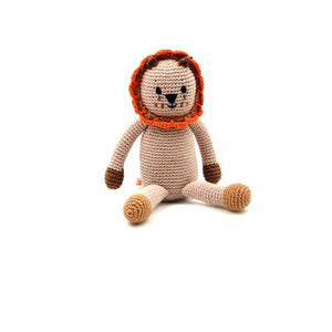 Pebble Organic Lion Rattle