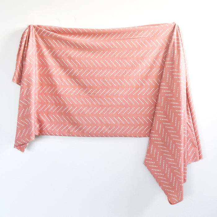 Village Baby Soft and Stretchy Knit Swaddle Blanket | Desert Dots