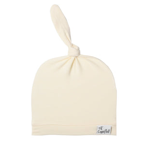 Copper Pearl Top Knot Hat 0-4m