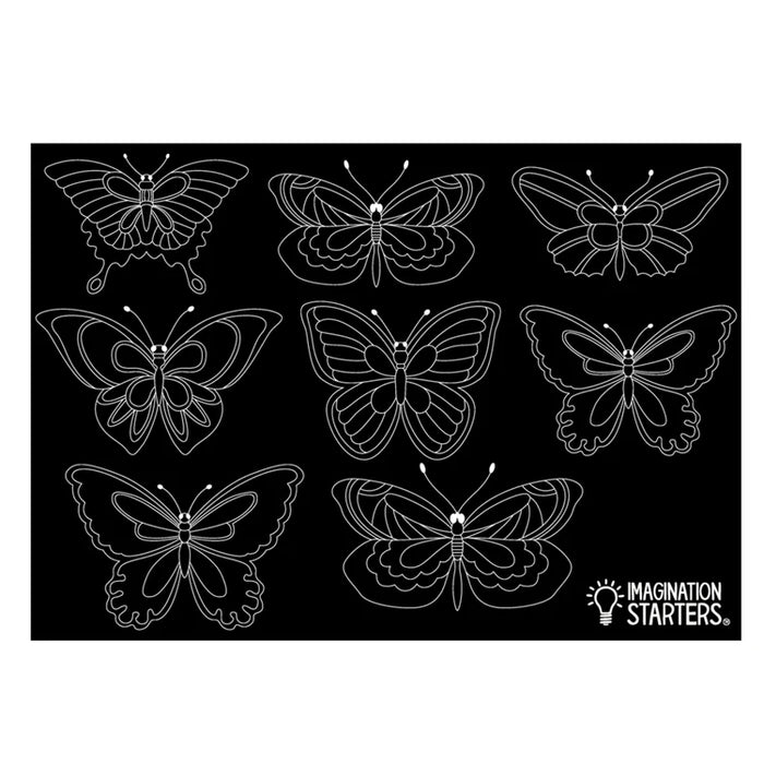 Imagination Starter Chalkboard Butterfly Placemat