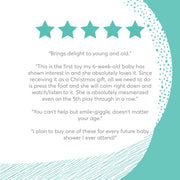 Five-star customer review graphic for GUND Baby Flappy the Elephant