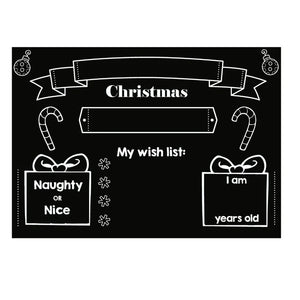 Imagination Starters My Chalkboard Christmas Placemat